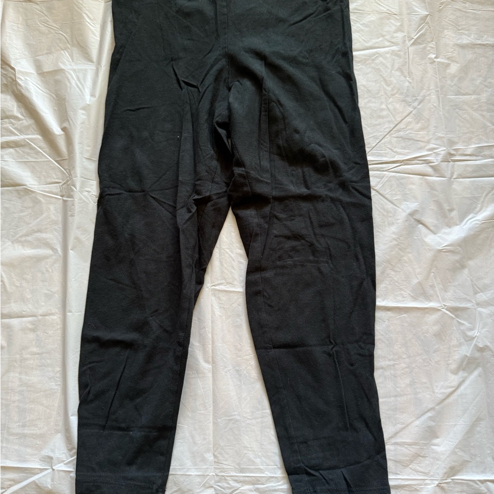 Victoria's Secret PINK Black Capri Leggings Casual Cotton Pants